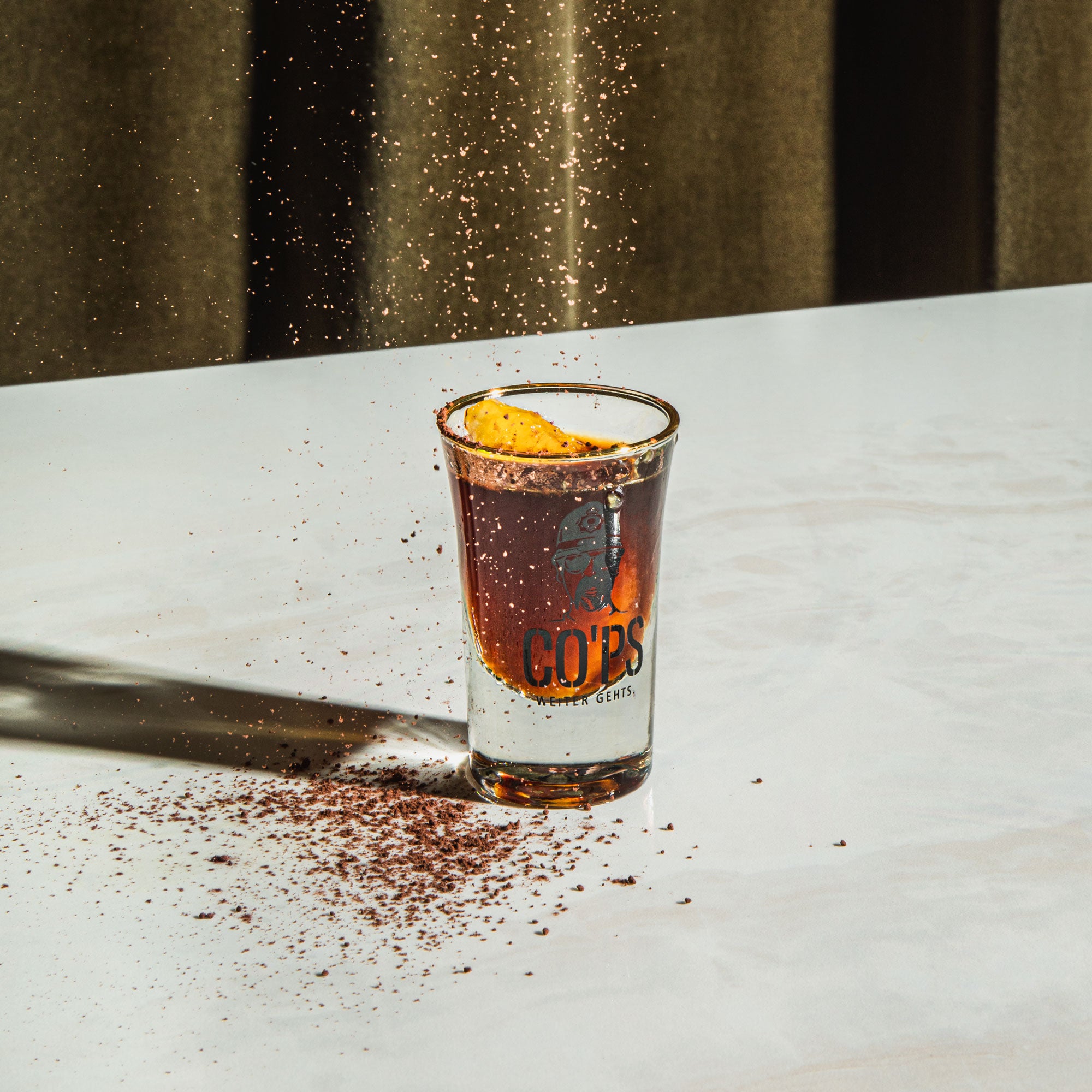 wake me up shot co'ps rezept kaffeelikör kaffeeschnaps orange kakao