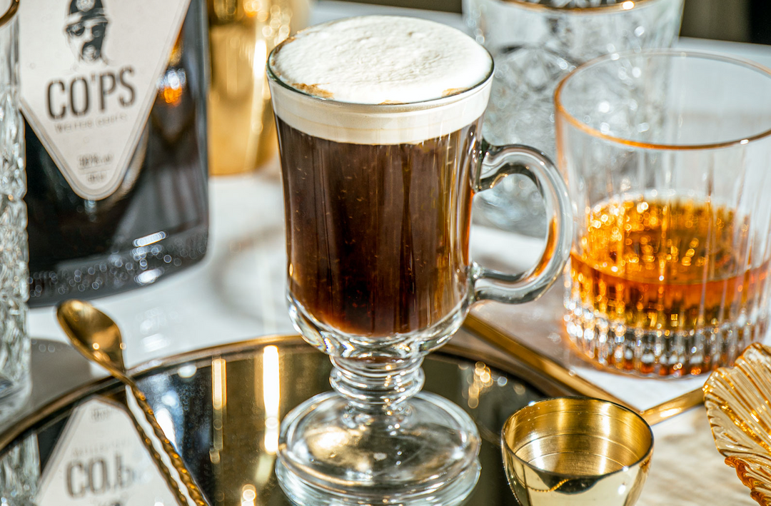 irish coffee whiskey whisky cops rezept cocktail hot warm winter